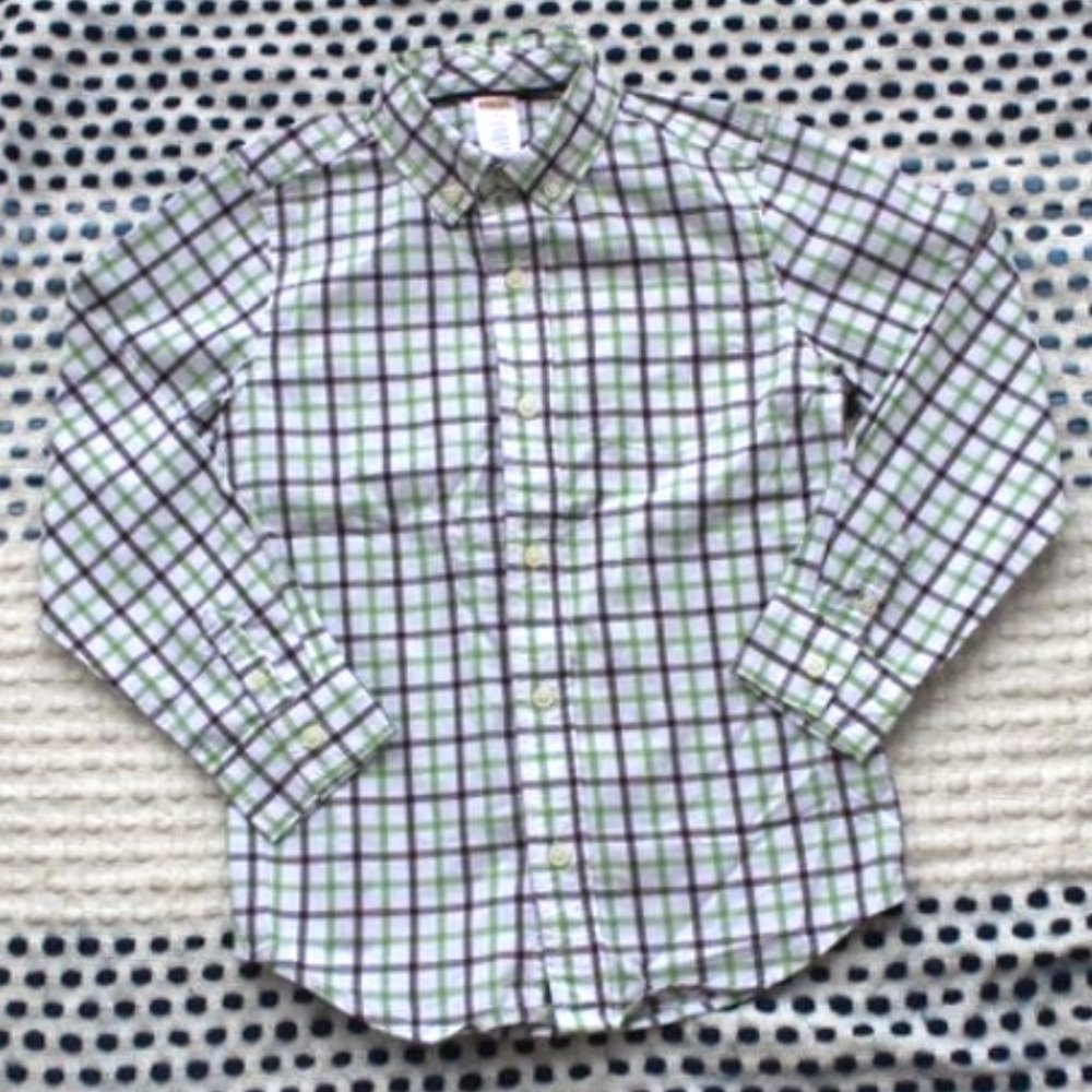 NEW Gymboree Long-Sleeve Plaid Shirt
